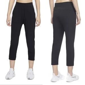 NWT Nike Size XL Bliss Luxe Trouser 7/8 Training Pants Travel Casual Black $100